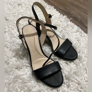 Cole haan black heeled sandals